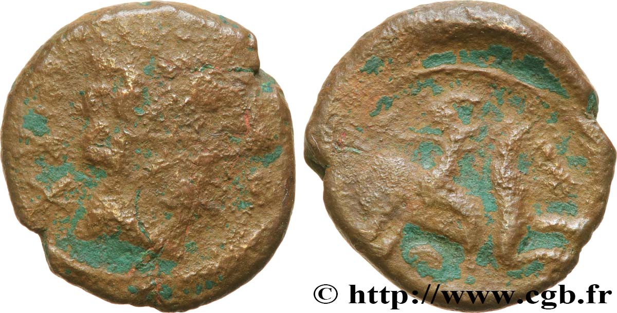 GALLIA BELGICA - AMBIANI (Regione di Amiens) Bronze IMONIN au cavalier MB