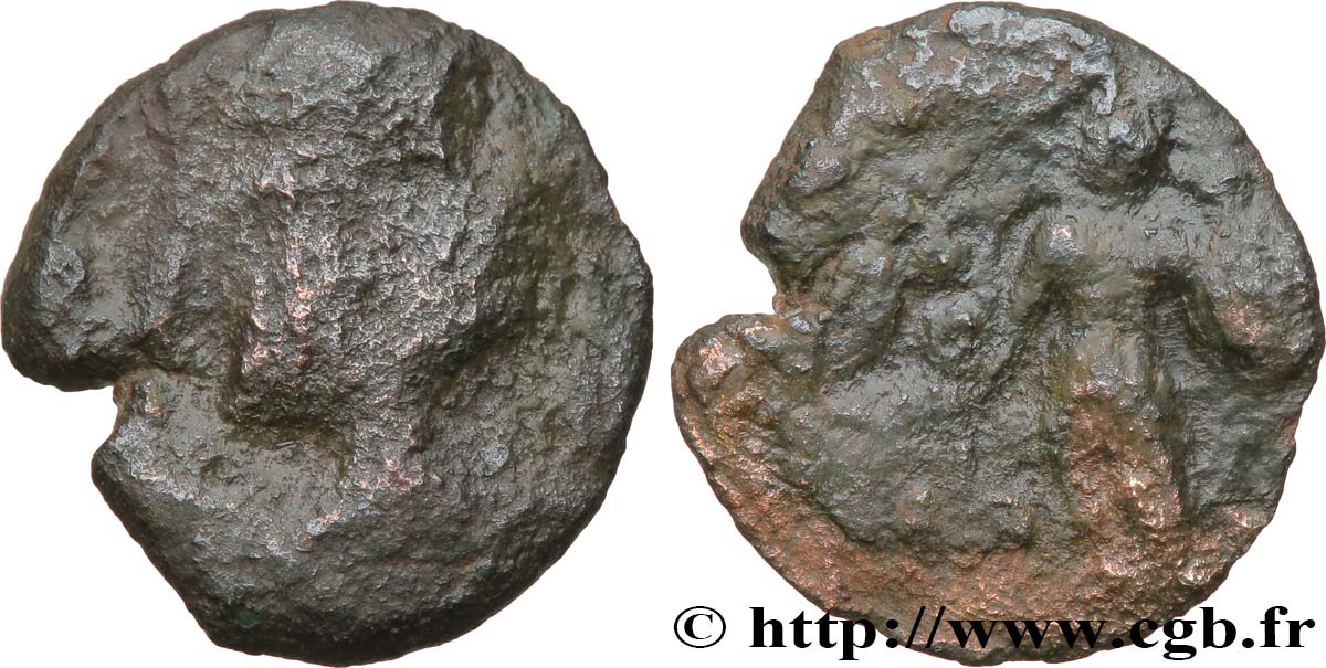 GALLIA - ARVERNI (Región de Clermont-Ferrand) Bronze EPAD, au guerrier BC
