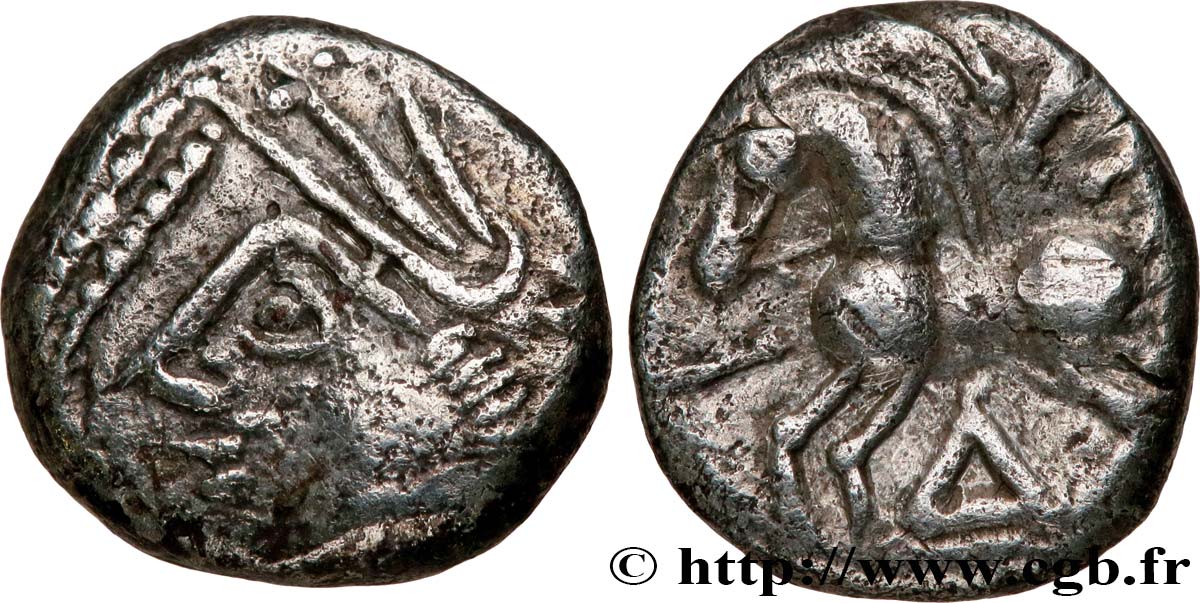 GALLIA BELGICA - LINGONES (Area of Langres) Denier KALETEDOY, B5 XF