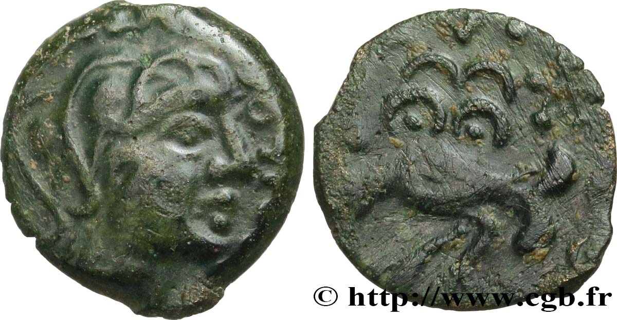 GALLIA SENONES (Regione di Sens) Bronze GIAMILOS / SIINV à l’oiseau BB