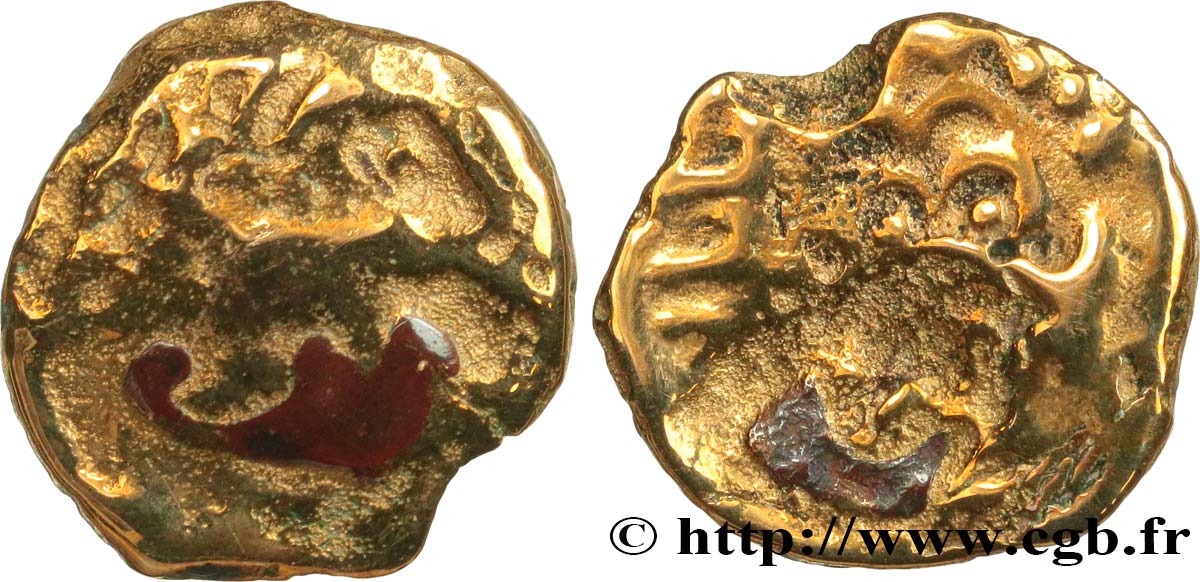 GALLIA - SENONES (Región de Sens) Bronze YLLYCCI à l’oiseau, classe Va / Vc BC