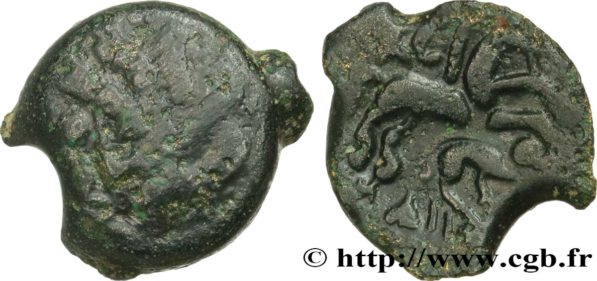 GALLIEN - BELGICA - SUESSIONES (Region die Soissons) Bronze DEIVICIAC, classe I S/fSS