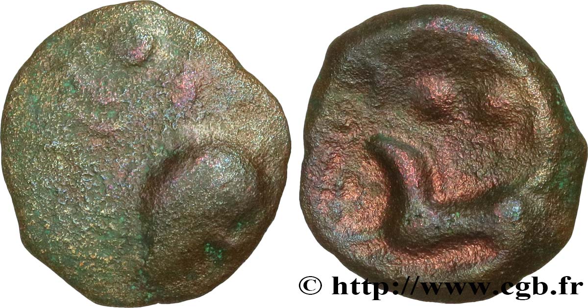 GALLIA BELGICA - REMI (Regione di Reims) Bronze au cheval et aux annelets q.BB