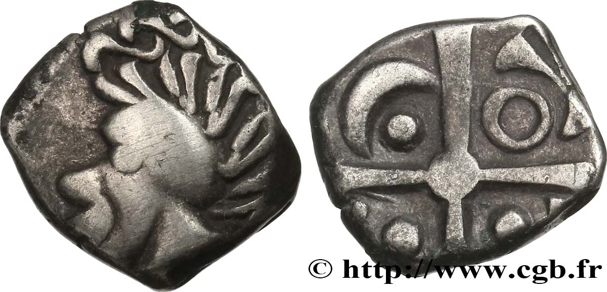 TOLOSATES (région de Vieille-Toulouse) Drachme “à la tête négroïde”, S. 75 TTB