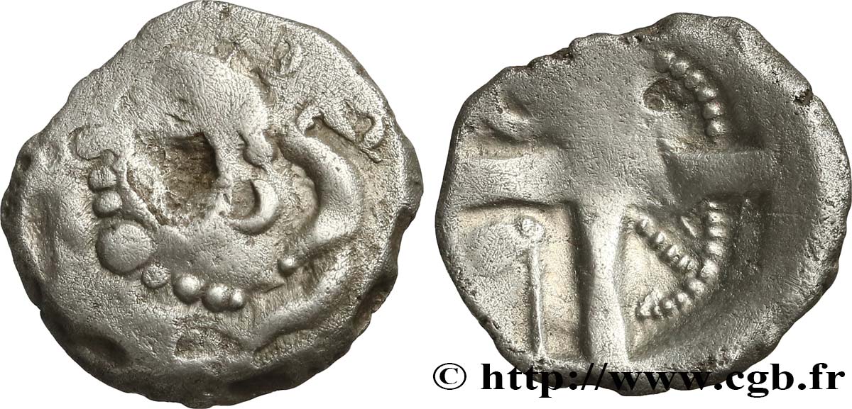GALLIA - SOUTH WESTERN GAUL - PETROCORII (Area of Perigueux) Drachme  type de Belvès , S. 218 VF/XF