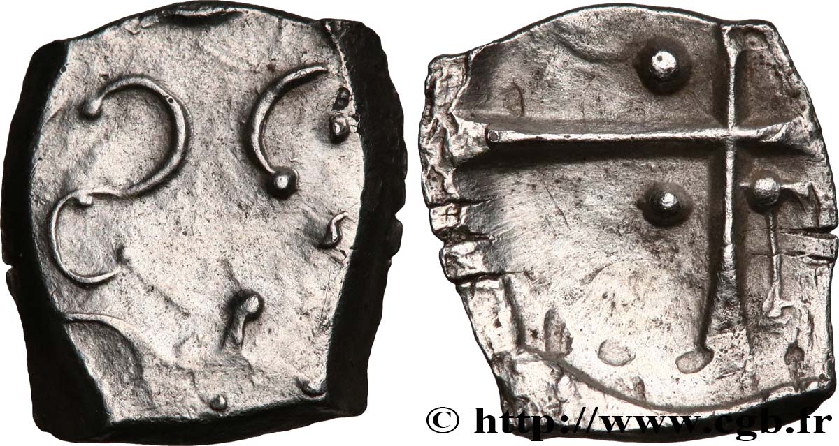 GALLIA - SUDOVESTE DELLA GALLIA - CADURCI (Regione di Cahors) Drachme aux motifs géométriques, S. 390 BB