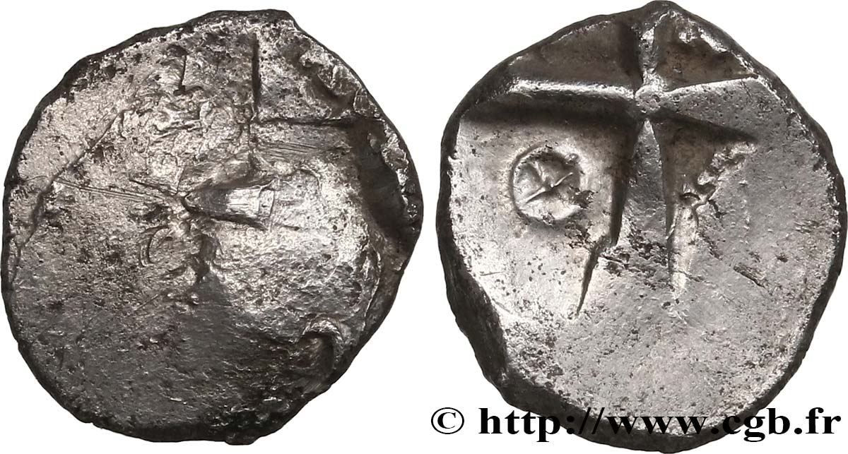 GALLIA - SÜWESTGALLIEN - PETROCORII (Region die Périgueux) Drachme  type de Belvès , S. 213 S/fSS