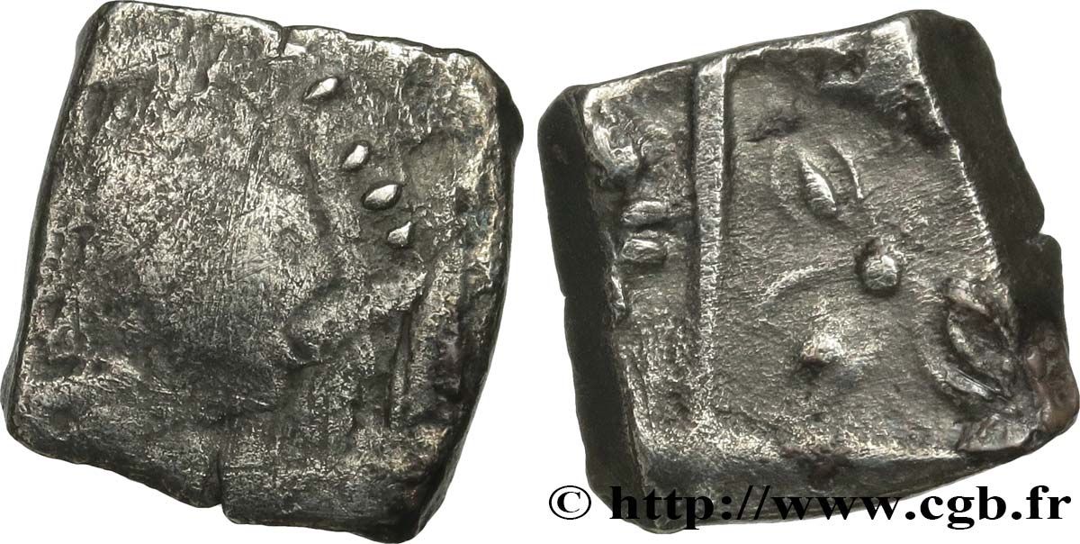 GALLIA - SOUTH WESTERN GAUL - PETROCORES / NITIOBROGES, Unspecified Drachme “au style flamboyant”, S. 146 VG/VF