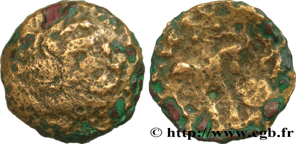 SUESSIONS (région de Soissons) Bronze “au filet” B+