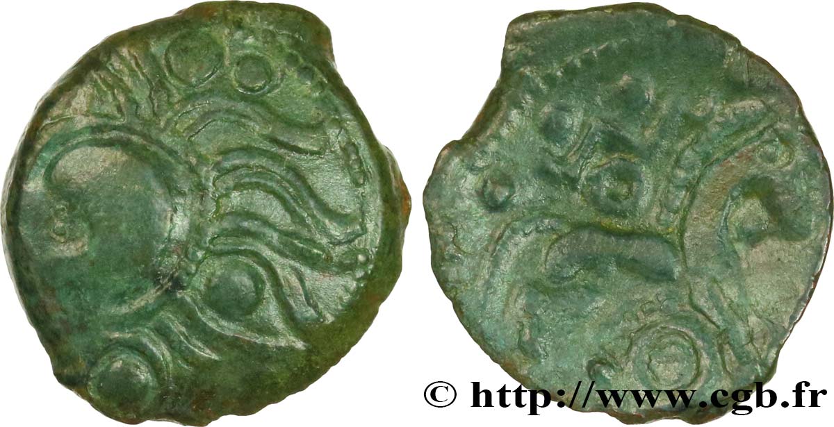 GALLIA - AULERCI EBUROVICES (Regione d Evreux) Bronze au cheval q.SPL/BB