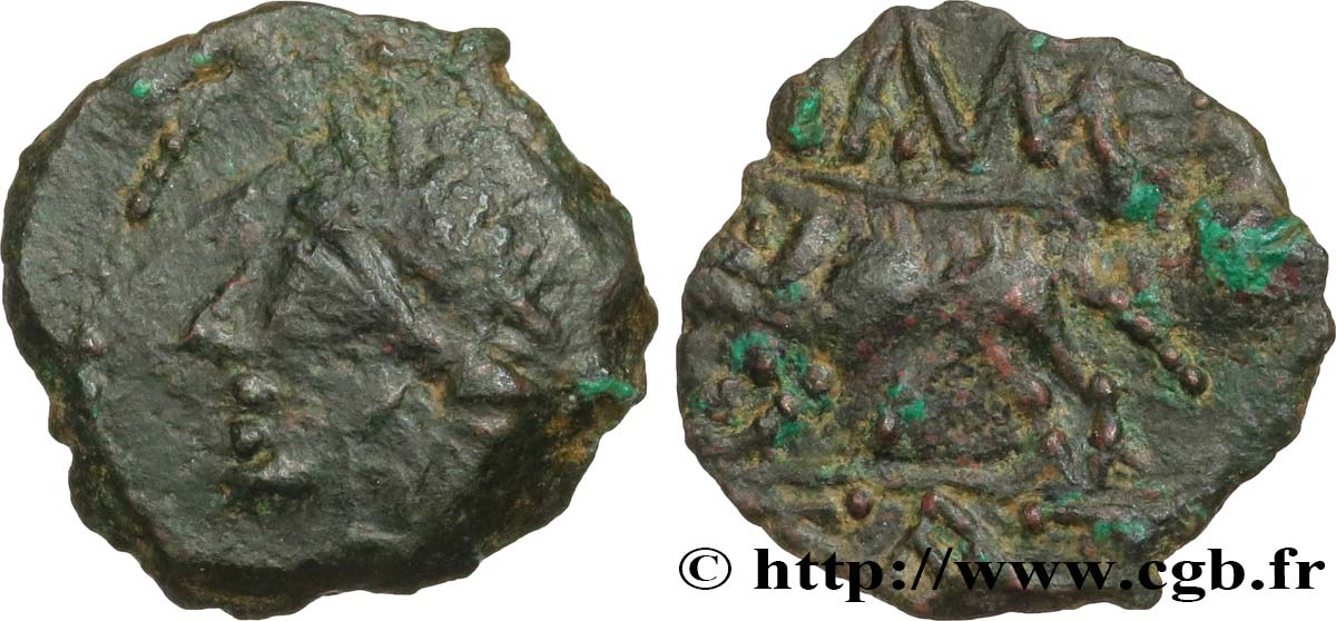 NEMAUSUS - NÎMES Bronze au sanglier NAMA SAT TTB