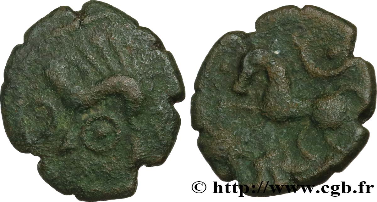 VELIOCASSES (Región de Normandia) Bronze au cheval et au sanglier MBC