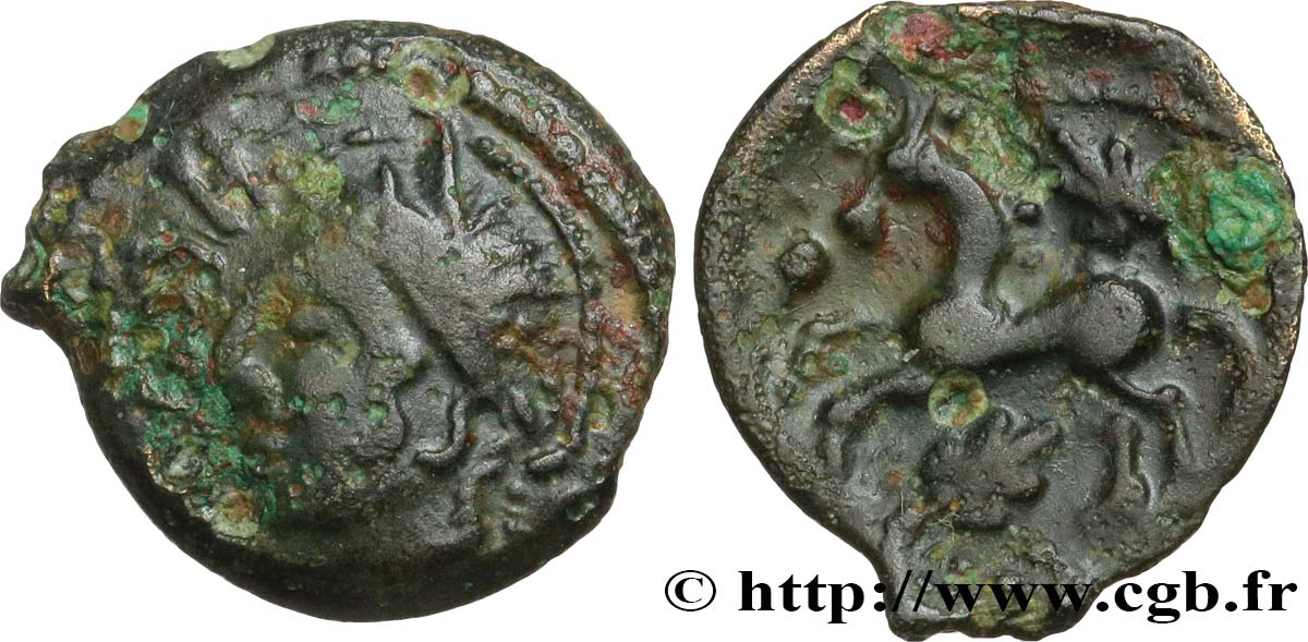 GALLIA - CARNUTES, INCERTI Bronze HCOYA(...), BN 7139 q.BB