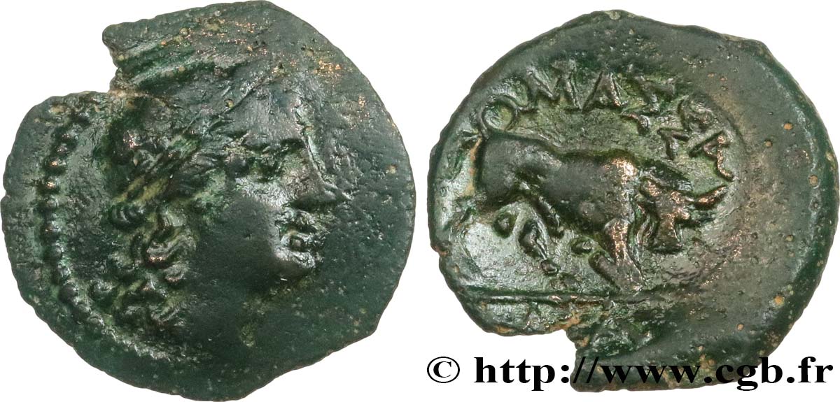 MASSALIA - MARSEILLE Bronze au taureau (hémiobole ?) AU/AU