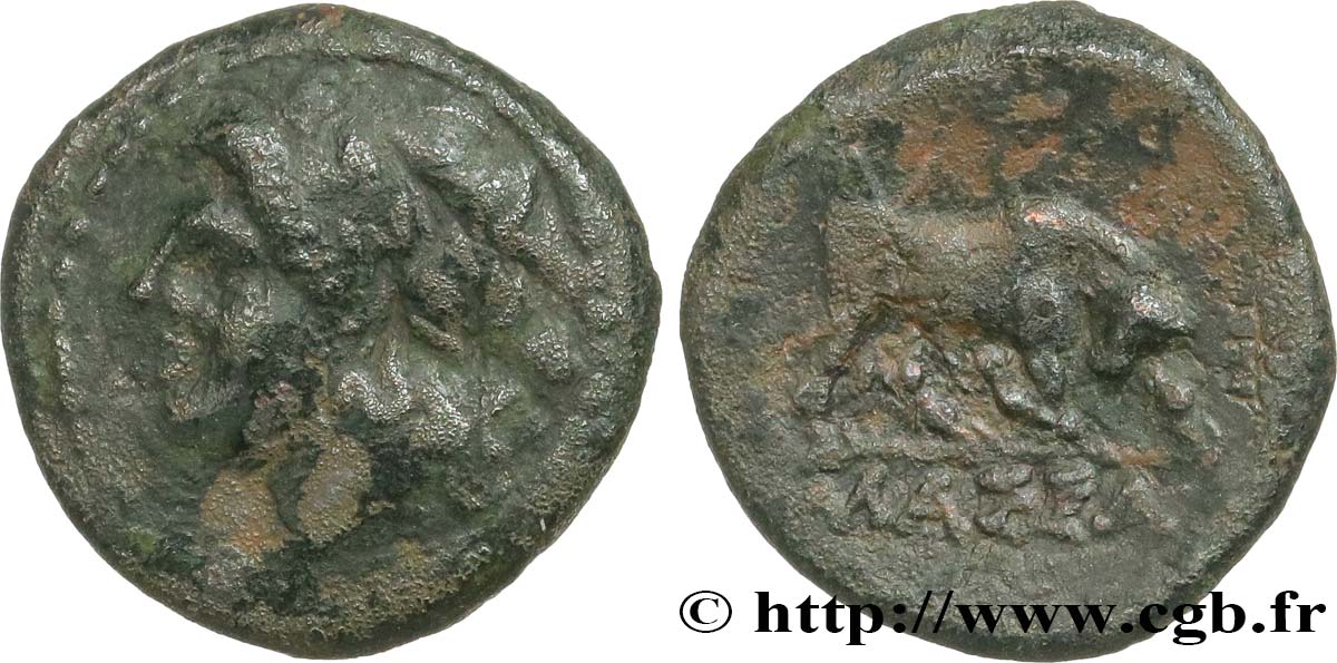 MASSALIA - MARSEILLES Bronze au taureau passant (hémiobole) q.BB