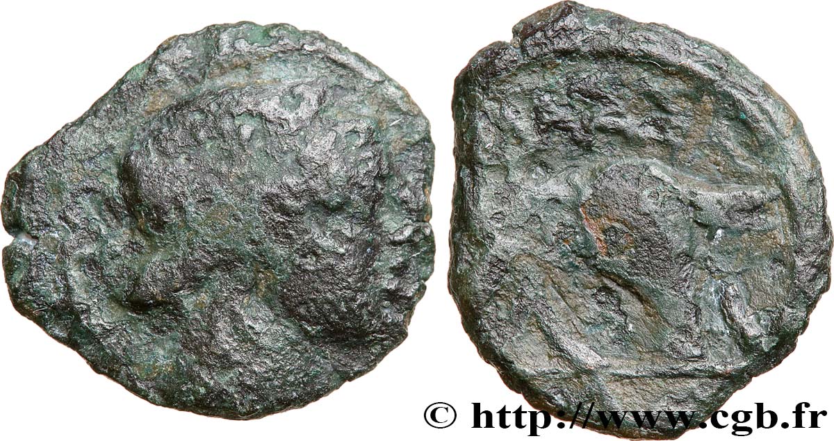 MASALIA - MARSEILLES Bronze au taureau (hémiobole ?) BC