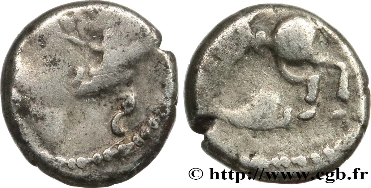 GALLIA BELGICA - LEUCI (Regione di Toul) Denier SOLIMA/COLIMA MB/q.BB