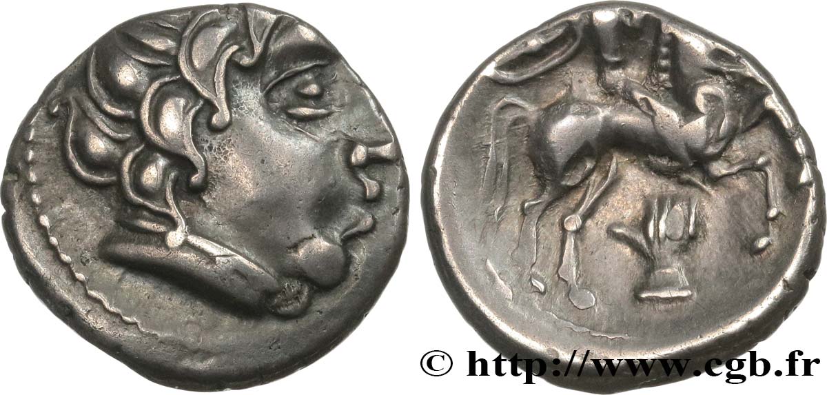 PICTONES / BITURIGES - MID-WESTERN, Unspecified Drachme au cavalier et à la main MS