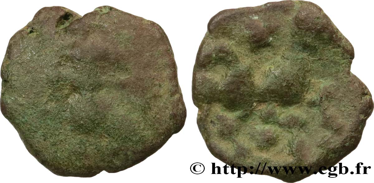 GALLIA - BELGICA - BELLOVACI (Región de Beauvais) Bronze au personnage courant, à l’astre BC