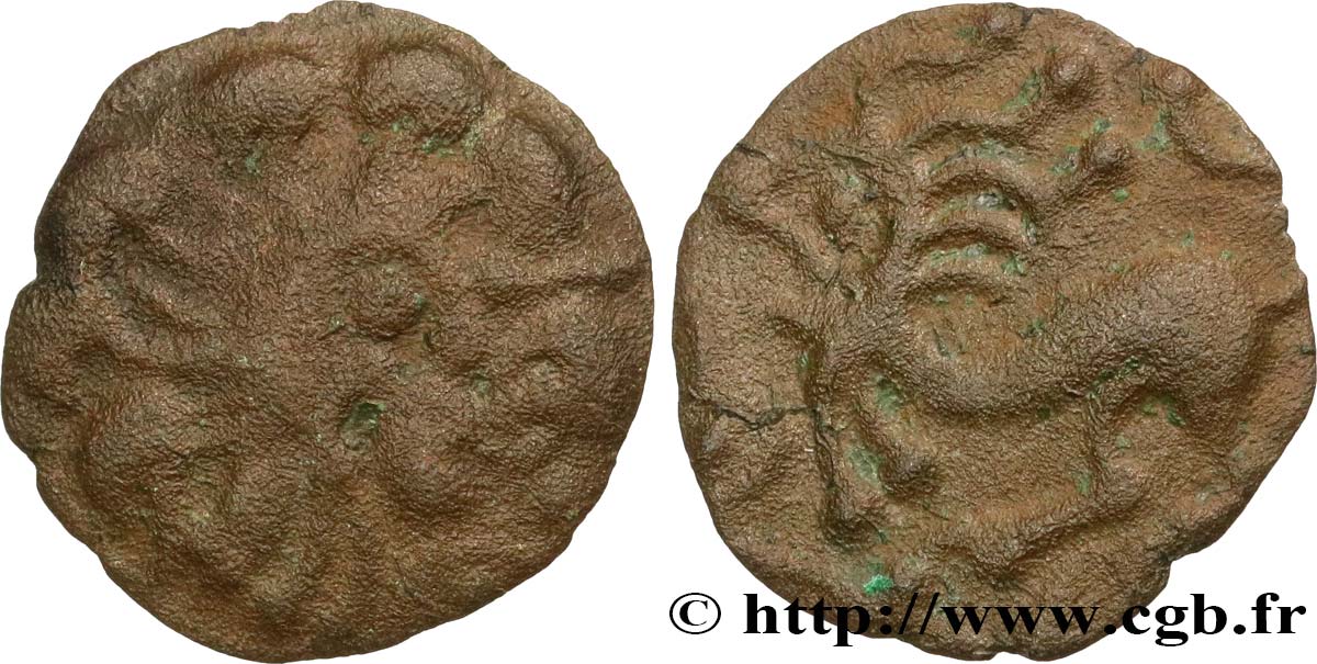 GALLIA - BELGICA - BELLOVACI (Regione di Beauvais) Bronze au lion q.BB