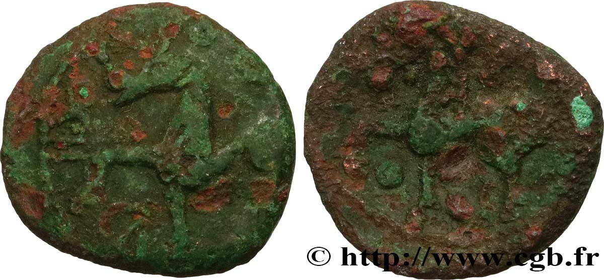 GALLIA BELGICA - AMBIANI (Regione di Amiens) Bronze VOCIICA q.BB