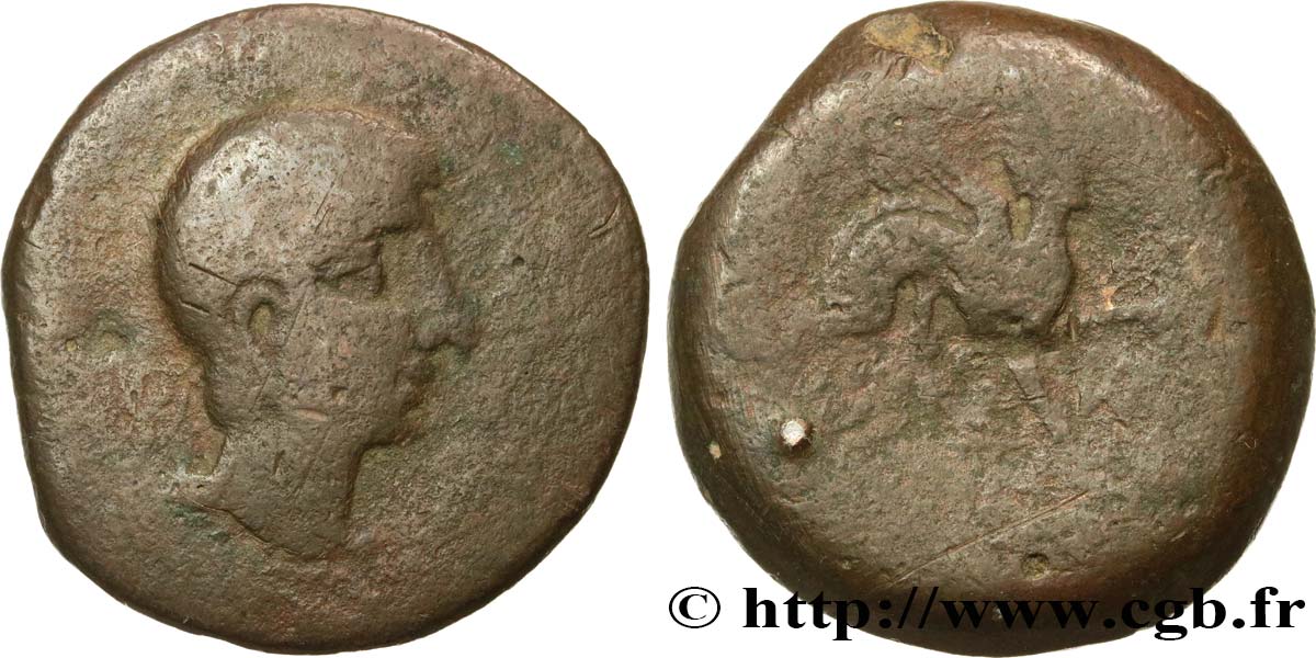 SPAGNA - IBERICO - CASTULO/KASTILO (Provincia di Jaen/Calzona) Unité de bronze ou as MB