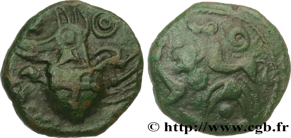 GALLIA BELGICA - AMBIANI (Area of Amiens) Bronze “au triskèle et au canard” AU