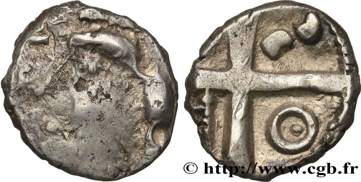 GALLIA - SUDOESTE DE LA GALLIA - PETROCORII (Región de Perigueux) Drachme  type de Belvès , S. 215 BC+