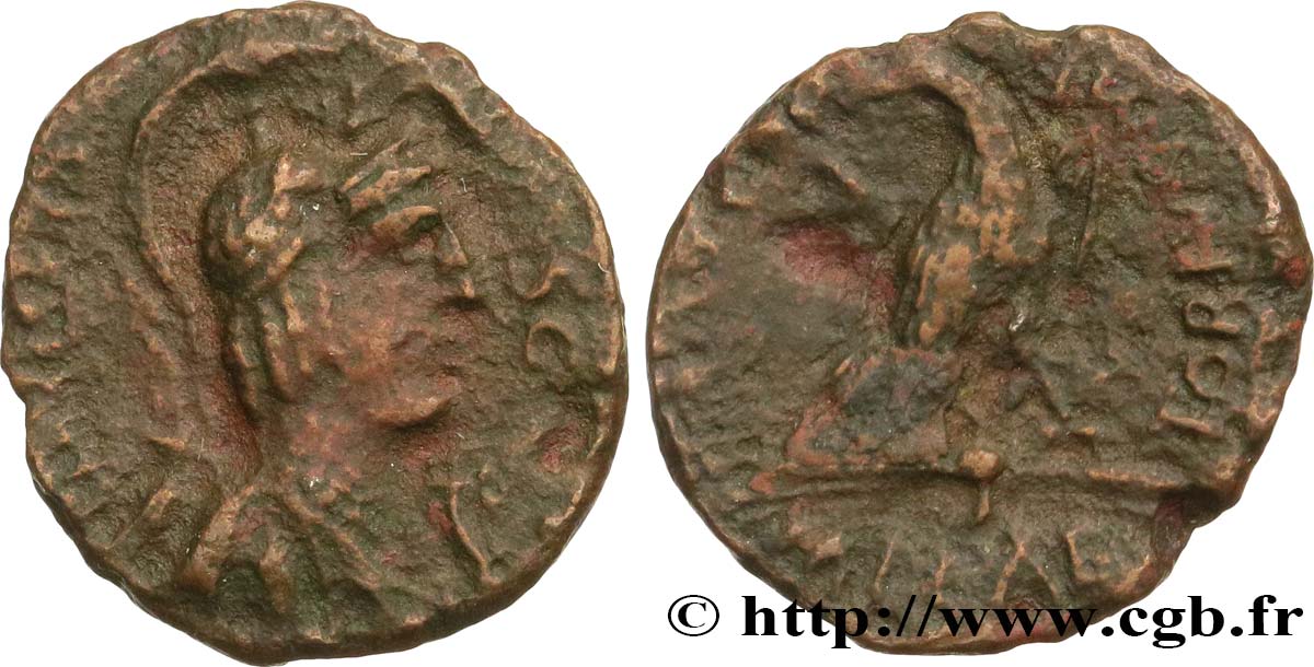 RAURACI - RAURAQUES Bronze, imitation de denier romain de Plaetoria TTB+/TTB