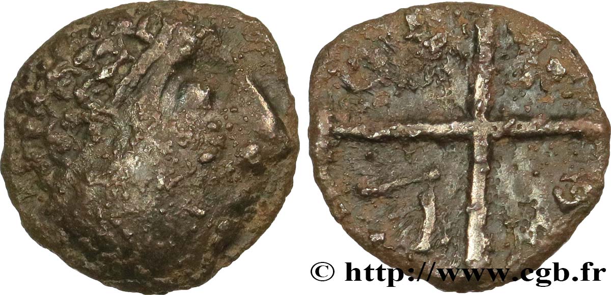 VINDELICI (Germania) Drachme à la croix, “type de Dührener”, S. 471 BC+