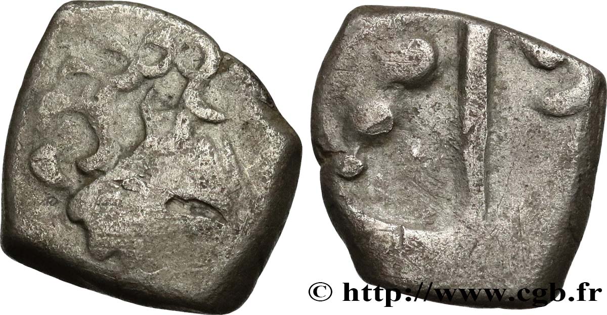 GALLIA - SUDOESTE DE LA GALLIA - TOLOSATES (Región de Vieja-Tolosa) Drachme “à la tête négroïde”, S. 96, 99 BC