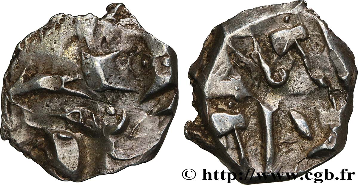 GALLIA - SOUTH WESTERN GAUL - VOLCÆ TECTOSAGES (Area of Toulouse) Drachme “à la tête cubiste”, S. 20 XF