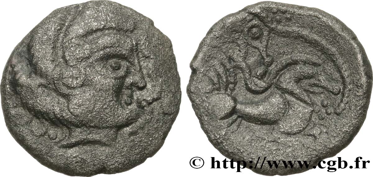 GALLIA - ARMORICA - CORIOSOLITÆ (Región de Corseul, Cotes d Armor) Statère de billon, classe II BC+/MBC