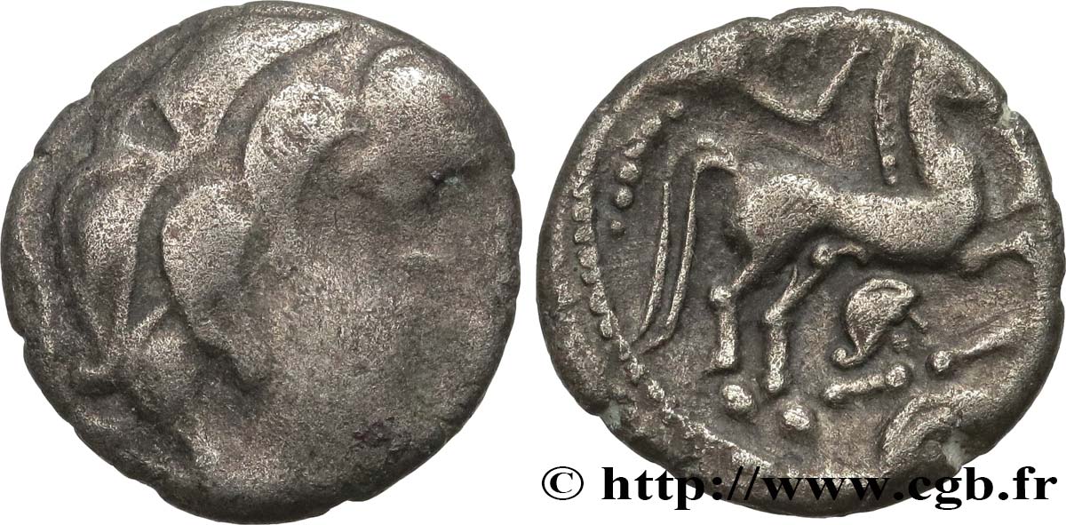 GALLIA - SANTONES / CENTROOESTE - Inciertas Drachme d’argent à l hippophore BC/MBC