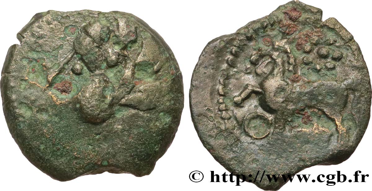 BITURIGES CUBI / MITTELWESTGALLIEN - UNBEKANNT Bronze ROAC, DT. 3716 et 2613 fSS