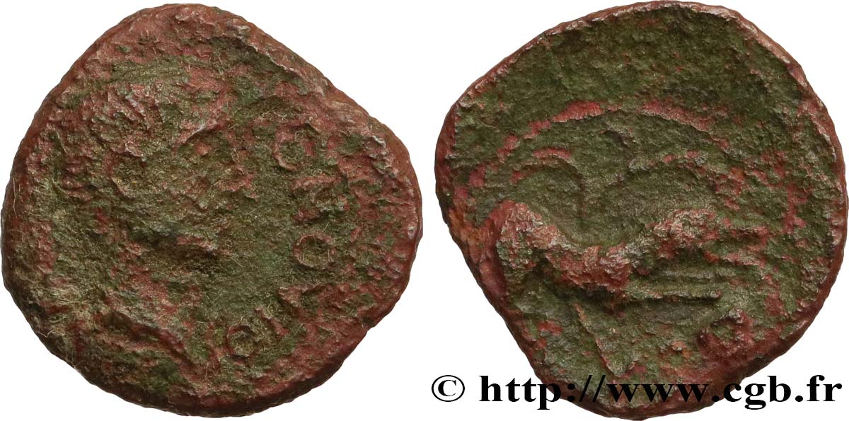 GALLIEN - SANTONES / MITTELWESTGALLIEN - Unbekannt Bronze CONTOVTOS (quadrans) fSS