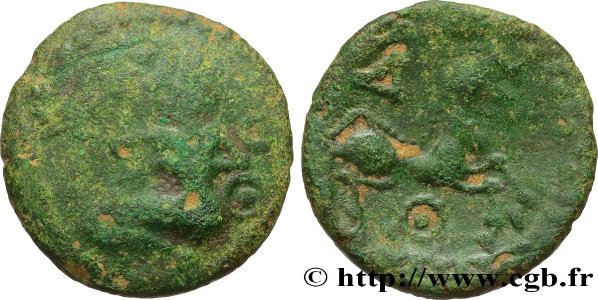 GALLIEN - BELGICA - BELLOVACI (Region die Beauvais) Bronze à l’archer agenouillé et au petit cheval S