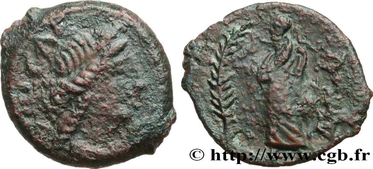 GALLIEN - SÜDWESTGALLIEN - VOLCÆ ARECOMICI (Region die Nîmes) Bronze au Démos, VOLCAE AREC fSS
