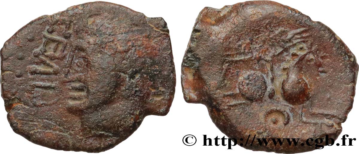 GALLIEN - BELGICA - MELDI (Region die Meaux) Bronze EPENOS fSS