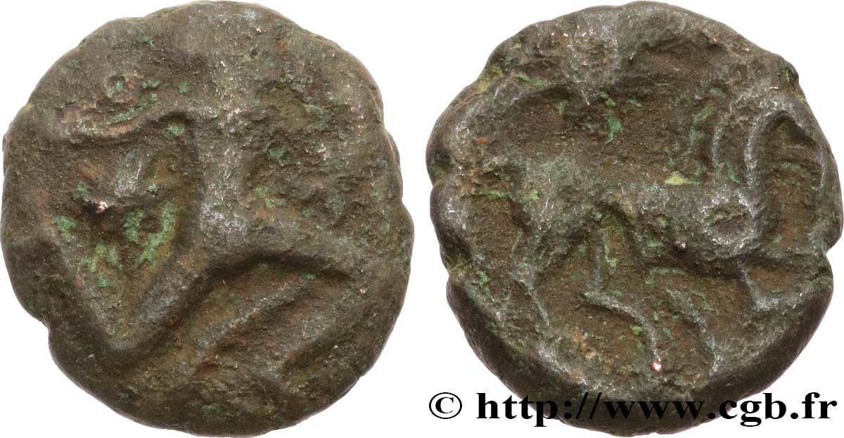 GALLIA - BELGICA - BELLOVACI (Regione di Beauvais) Bronze au personnage courant MB