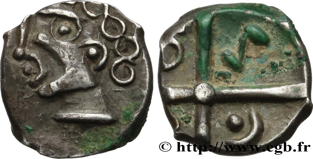 GALLIA - SOUTH WESTERN GAUL - SOTIATES (Area of Sos) Drachme  à la tête bouclée du Causé , S. 237 AU