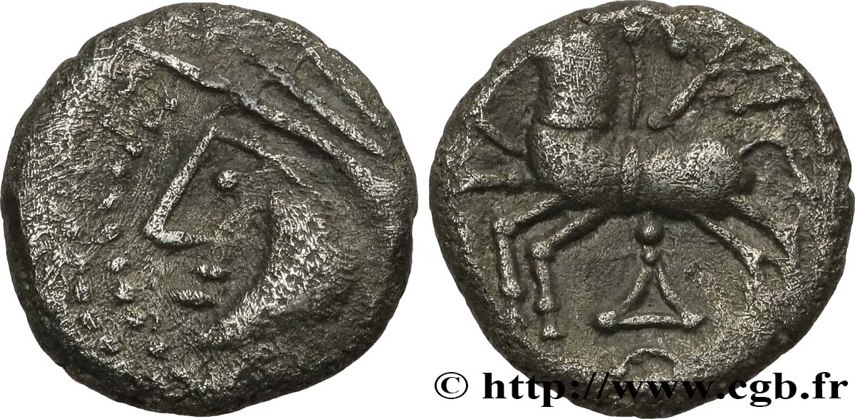 GALLIA BELGICA LINGONES (Regione di Langres) Denier KALETEDOY, B5 BB