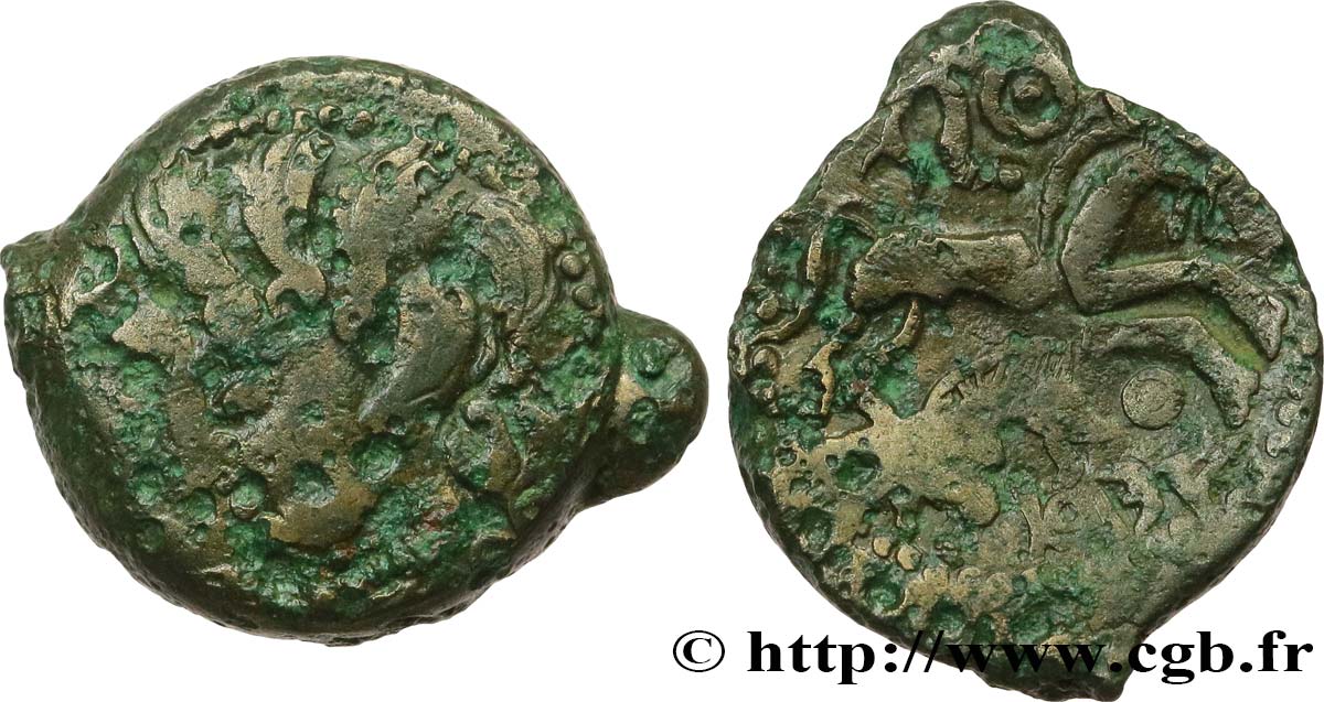 GALLIA BELGICA - SUESSIONES (Area of Soissons) Bronze DEIVICIAC, classe I VF