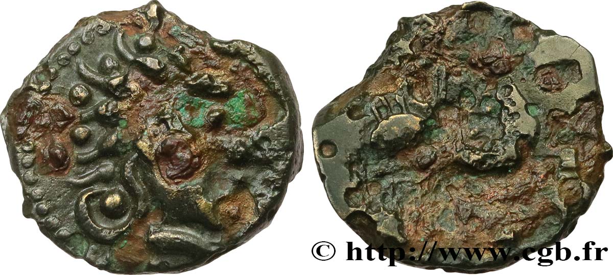 GALLIA - CARNUTES (Región de la Beauce) Bronze au pégase BC+/BC