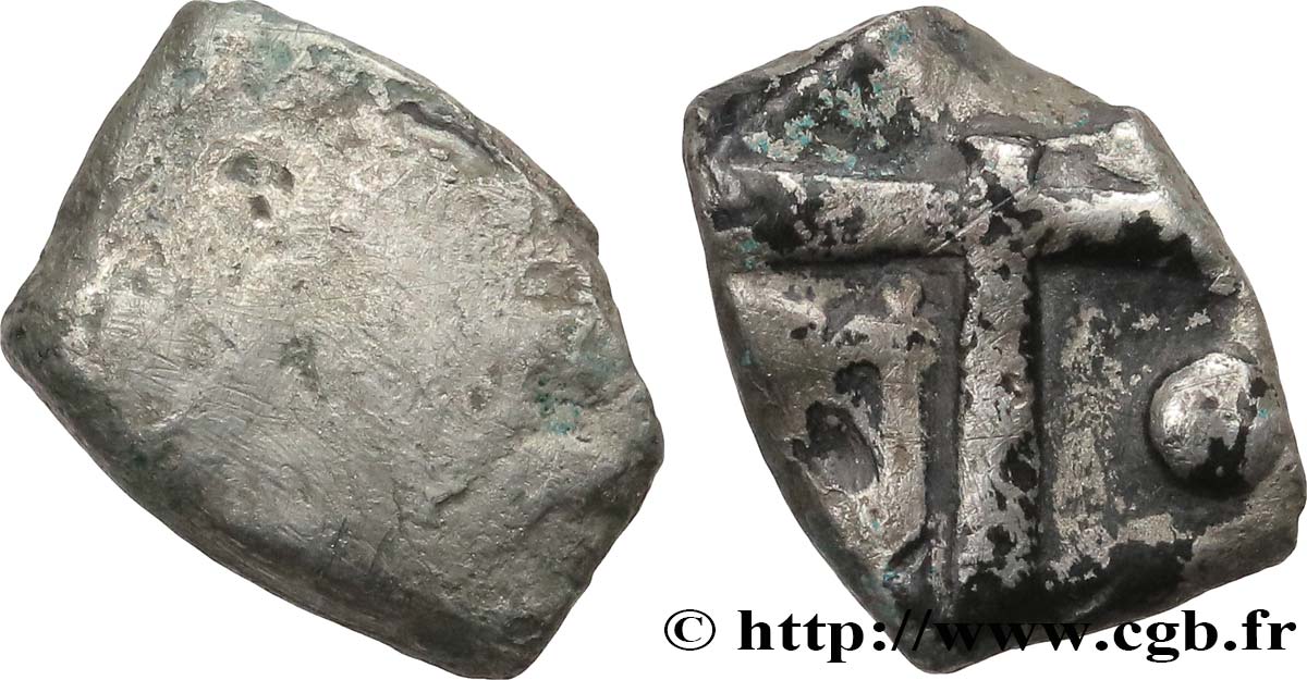 GALLIA - SUDOVESTE DELLA GALLIA - CADURCI (Regione di Cahors) Drachme “à la tête triangulaire”, S. 118 B/MB