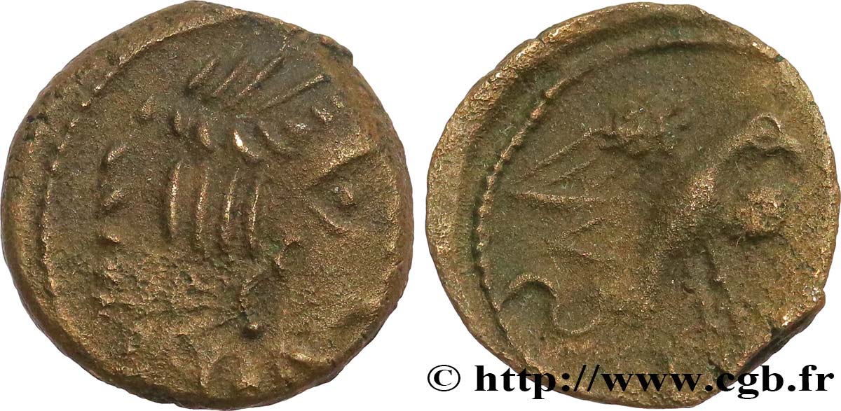 GALLIA - CARNUTES (Regione della Beauce) Bronze “à l’aigle et au serpent” q.BB