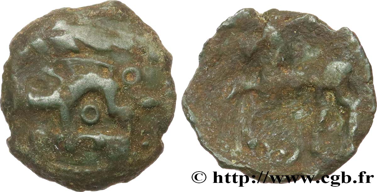 GALLIEN - AULERCI EBUROVICES (Region die Évreux) Bronze au sanglier S