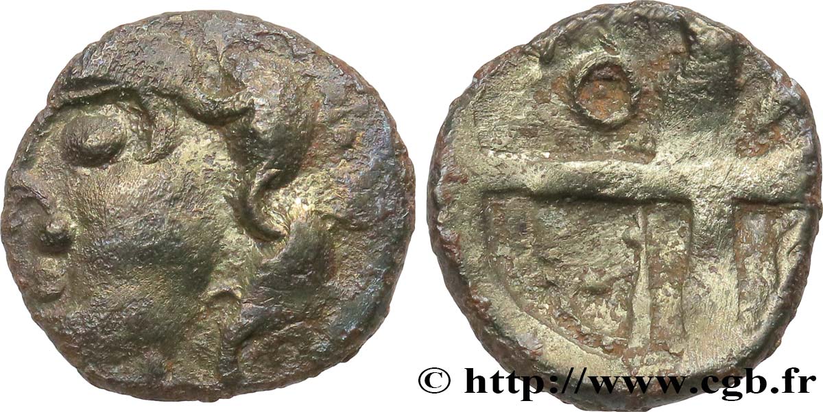 GALLIA - SUDOESTE DE LA GALLIA - PETROCORII (Región de Perigueux) Drachme  type de Belvès , S. 220 BC+/BC