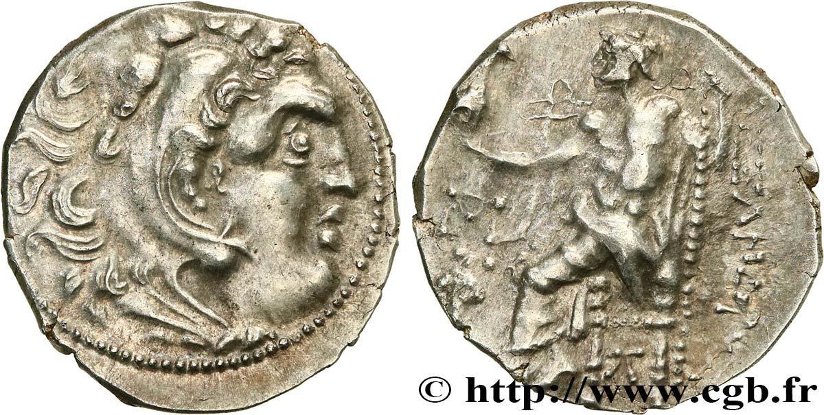 CELTES DU DANUBE - IMITATIONS DES TÉTRADRACHMES D ALEXANDRE III ET DE SES SUCCESSEURS Drachme, imitation du type de Philippe III SUP/TTB+