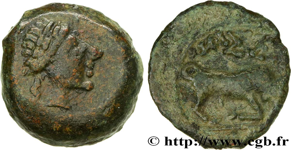 MASSALIA - MARSEILLES Bronze au taureau, imitation XF/VF